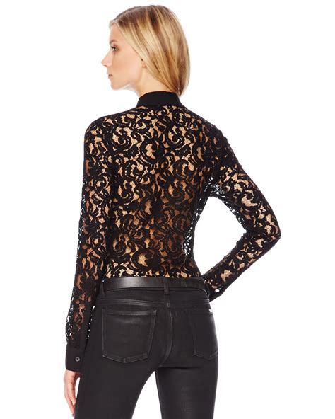 michael michael kors linnett lace detail blouse womens|Women's Designer MICHAEL Michael Kors Blouses .